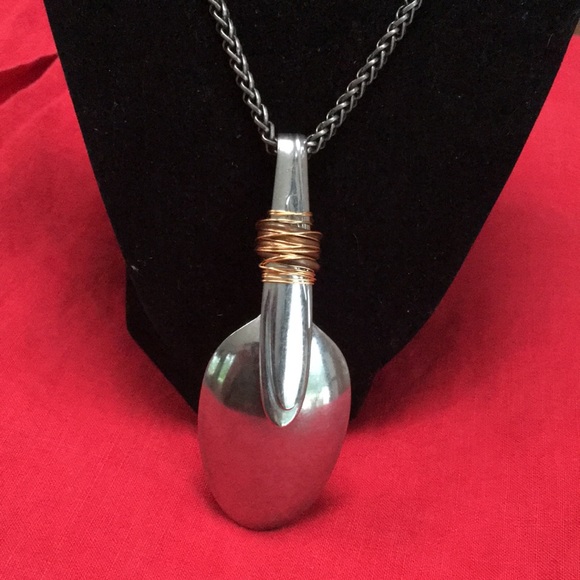 Yes, it’s my spoon jewelry!! 14” drop. Spoon with costume jewelry firmly in bowl - Picture 2 of 4